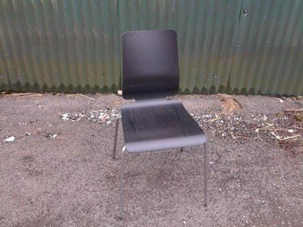 Image 2 of 12 Black Ikea "Gilbert" chairs