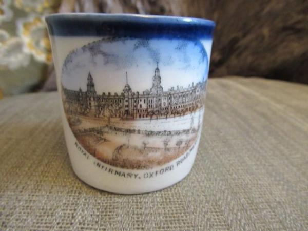 Image 1 of RARE Miniature Cup Manchester Royal Infirmary, Oxford Road -