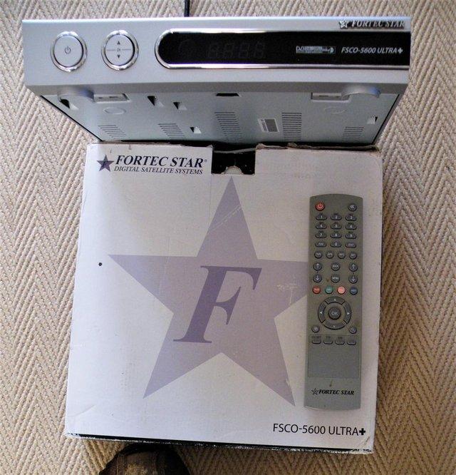 Preview of the first image of Fortec Star FSCO 5600 Ultra+ set top box with remote + Manua.