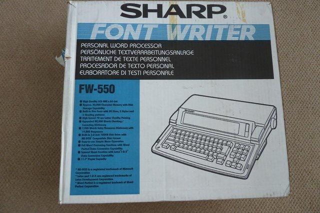 Image 2 of Sharp FW550 Word Processor/Typewriter