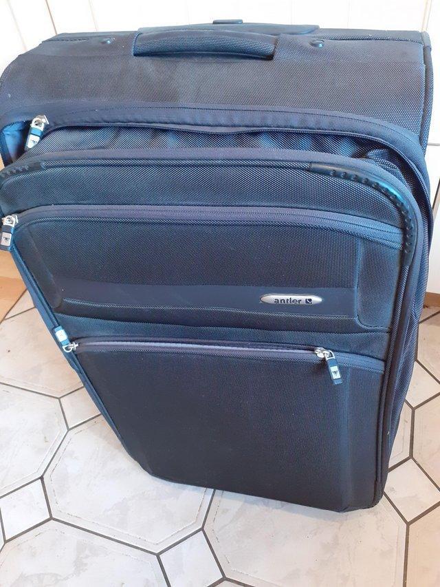 Preview of the first image of Grey Antler 24 inch suitcase.Rarely used....expandable,pull.