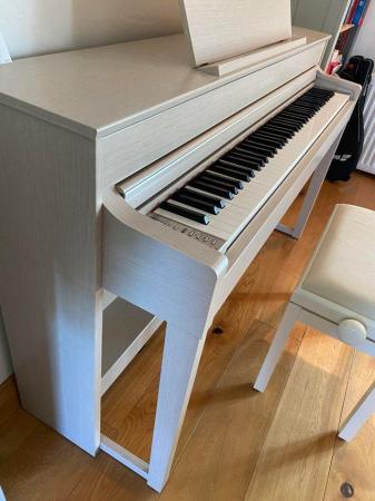 Image 1 of Yamaha Clavinova CLP545 Electric Piano, music stool & light