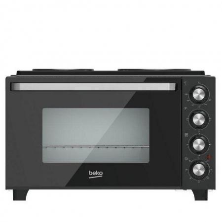 Image 2 of BEKO TABLETOP 30L MINI OVEN WITH HOTPLATES-NEW BLACK-FAB