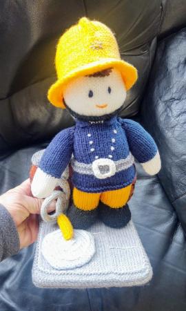 Image 2 of A Hand Knitted Free Standing Fireman