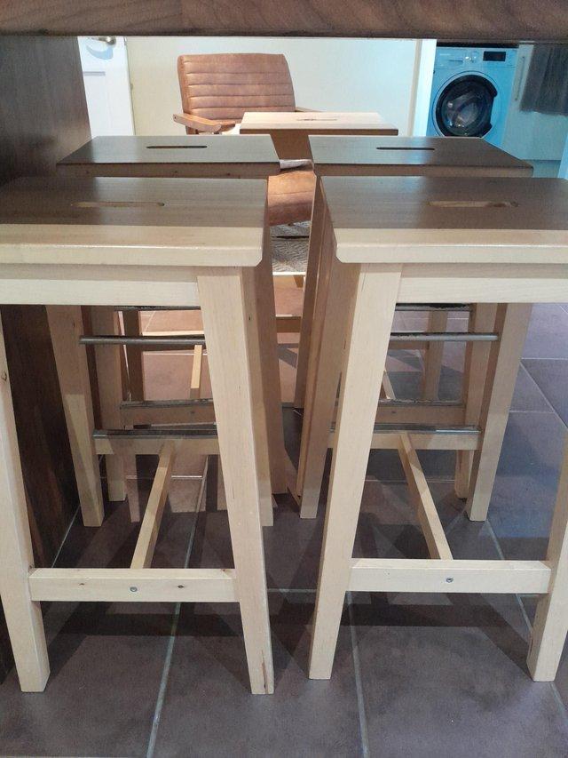 Preview of the first image of Ikea Kitchen Bar Stools Set of 5.