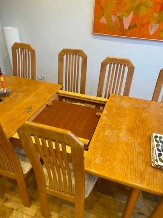 Image 2 of 1970s dining table and 8 chairs