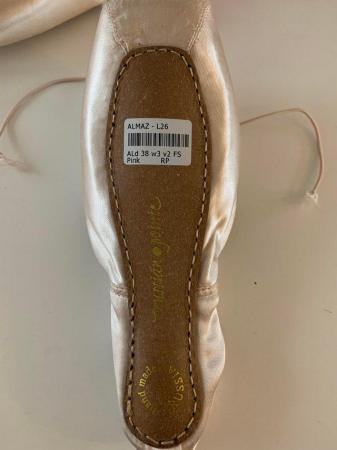 Image 1 of Ballet shoes pointe,  pink satin brand new