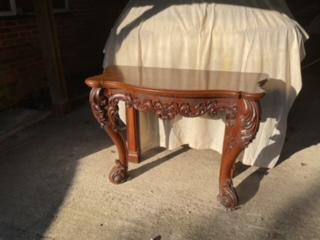 Image 1 of Antique mahogany side table
