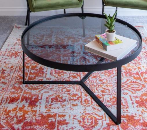 Image 3 of Large antique orange floor rug