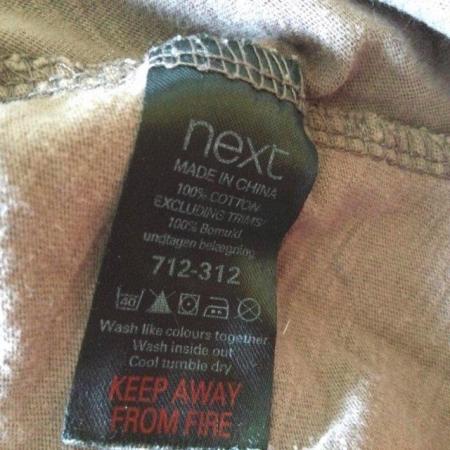Image 7 of NEXT COMFORT & JOY Taupe Sleeveless Long Vest sz8 100% Cotto