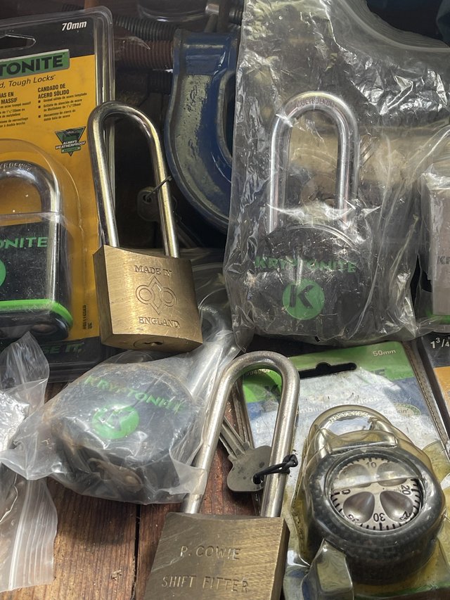 Preview of the first image of Assortment of strong padlocks.