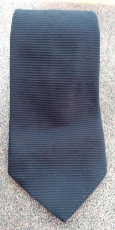 Image 1 of Marks and Spencer blue striped tie