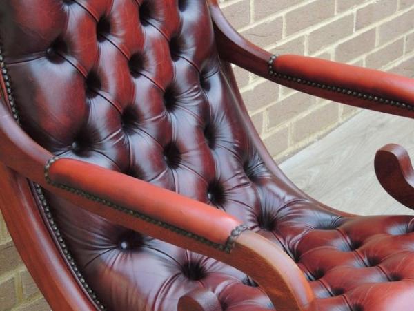 Image 12 of Vintage Chesterfield Slipper Chair with Footstool (UK Delive