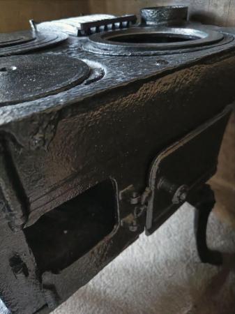 Image 3 of Antique cast iron stove PIMAR made in Nice, France Black ham