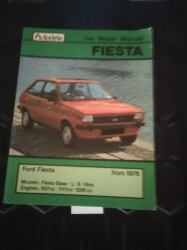 Preview of the first image of Ford fiesta workshop manual book.