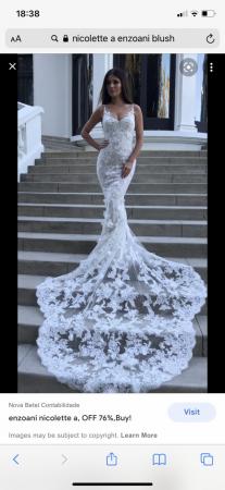 Image 3 of Enzoani Nicolette A - Mermaid Double layered wedding dress