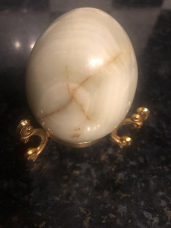 Image 2 of Easter egg decoration marble/ granite ornament