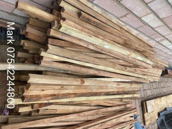 Image 7 of 50 x 3 foot 8 inch long - 1 x 1 inch Treated trellis Timber