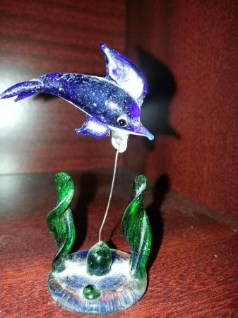 Image 1 of Dolphin / Fish ornament circa 60's - Chatham