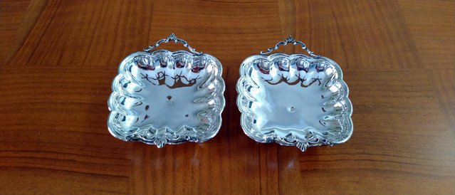 Image 1 of Set of two silver trays - solid silver 925