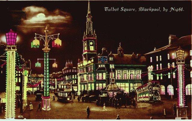 Image 1 of Talbot Square, Blackpool, by Night, #471