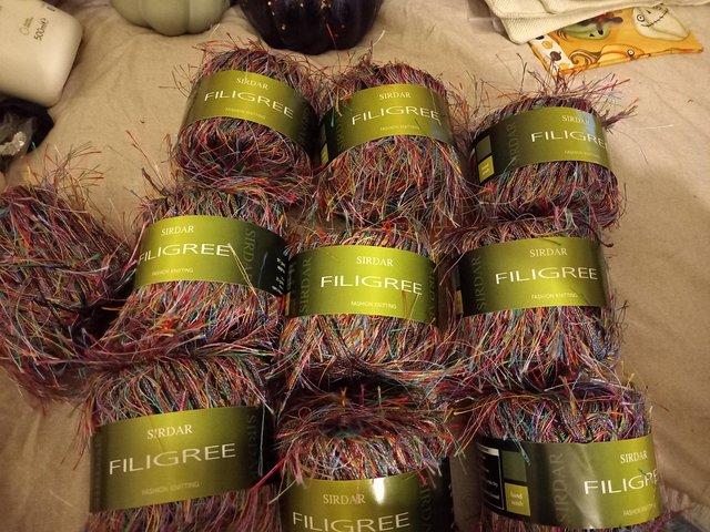 Preview of the first image of SIRDAR FILIGREE MULTICOLOURED YARN 10 X 25G BALLS.