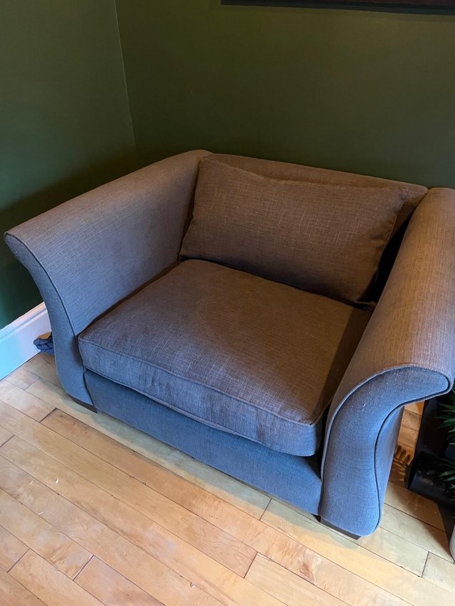 Preview of the first image of Arlo & Jacob Snuggler / Love Seat Sofa / Chair (1.5 seater).