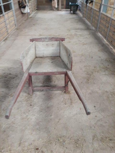 Preview of the first image of Stunning business advertiser - Antique French Wheelbarrow.