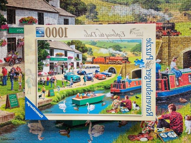 Preview of the first image of 1000 piece jigsaw called EXPLORING THE DALES by RAVENSBURGER.