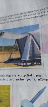 Image 1 of SWIFT AIR SC390 AWNING used twice
