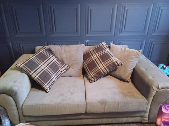Preview of the first image of 2 seater grey sofa only had it 3 days.