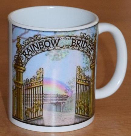 Image 2 of Rainbow Bridge High-Quality Pet Memorial Mug. New In Box