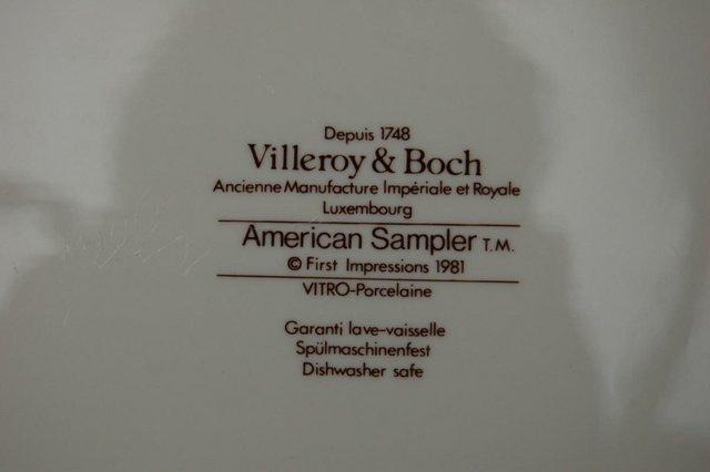 Image 2 of 'American Sampler' Collectible Plate by Villeroy & Bosch VGC