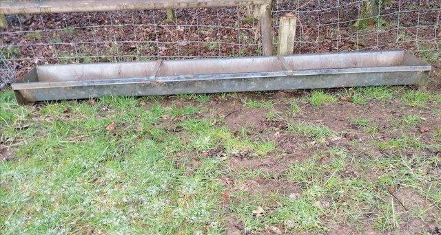 Image 1 of Galvanised  items. Heavy duty sheep trough/ small Troughs an