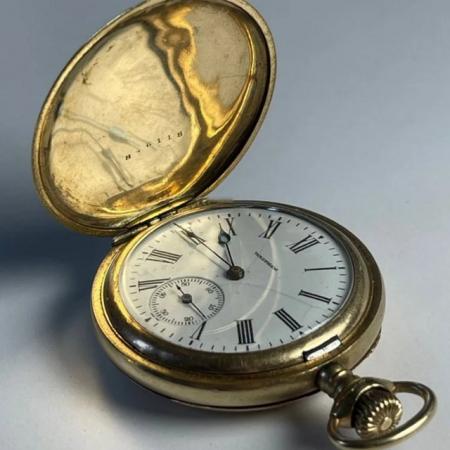 Image 3 of Waltham Gold Capped Made in USA Pocket Watch - Year 1894