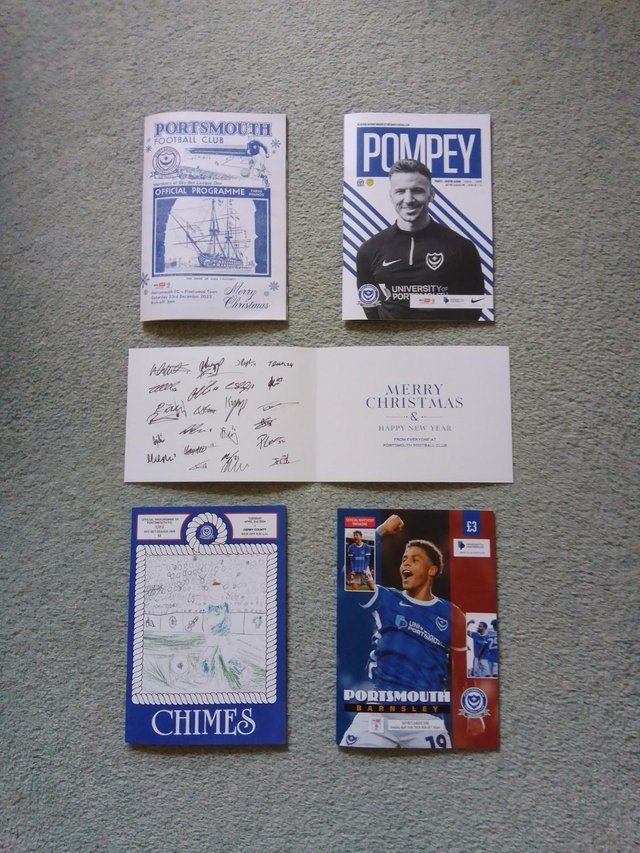 Preview of the first image of Portsmouth Football Club Programmes and Autographs.