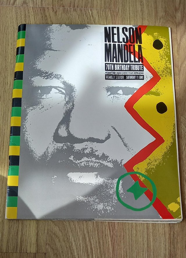 Preview of the first image of Nelson Mandela 70th Birthday Tribute concert programme.
