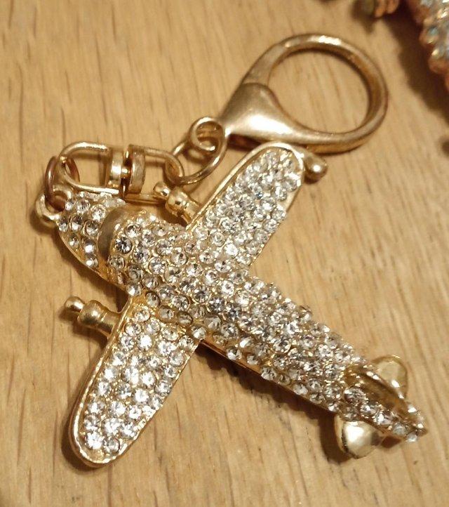 Preview of the first image of Rhinestone keyrings set of x3 - used.