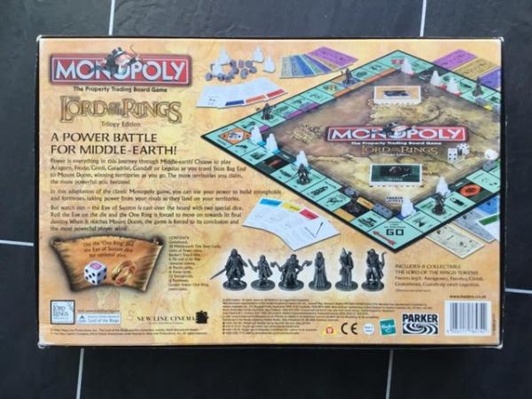Image 3 of The lord of the rings monopoly board game.