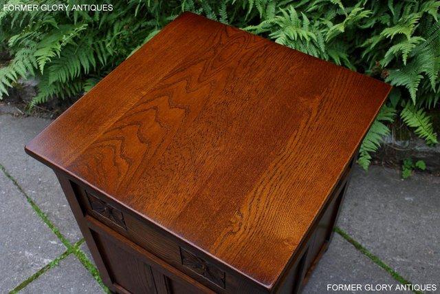 Image 36 of OLD CHARM LIGHT OAK BEDSIDE LAMP TABLES CHESTS OF DRAWERS