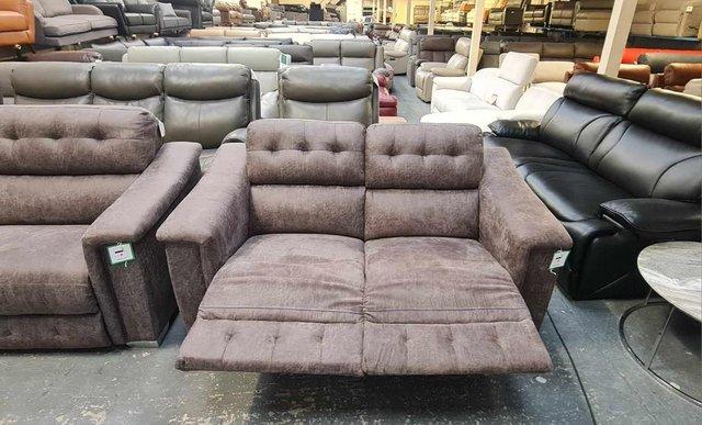 Image 2 of La-z-boy Hollywood brown fabric 4+2 seater sofas