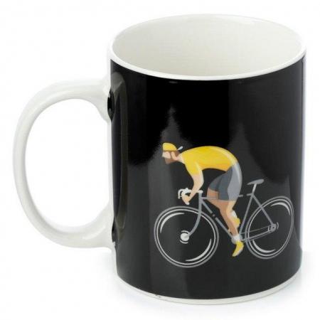 Image 3 of Cycle Works Bicycle Black Porcelain Mug.  Free uk Postage
