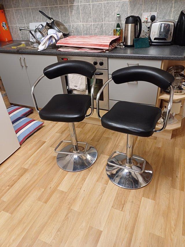 Preview of the first image of Kitchen/Bar stools. A pair by  Dunelm.