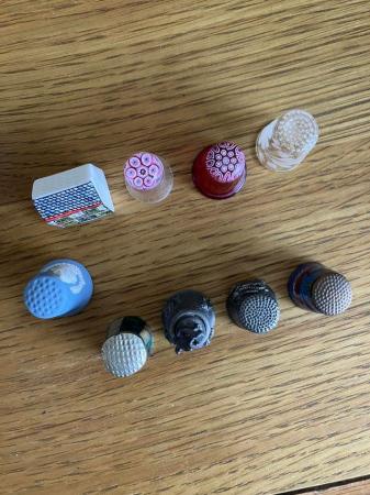Image 2 of Mixed styles and materials vintage thimbles