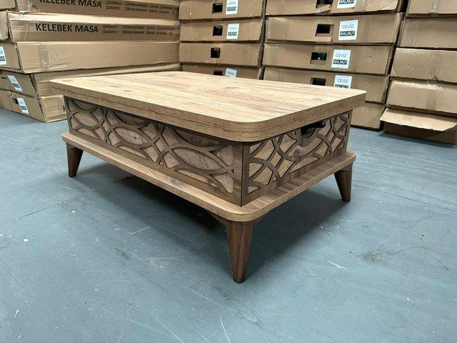 Preview of the first image of Brand New Wooden Coffee Table aimpirted Sale.