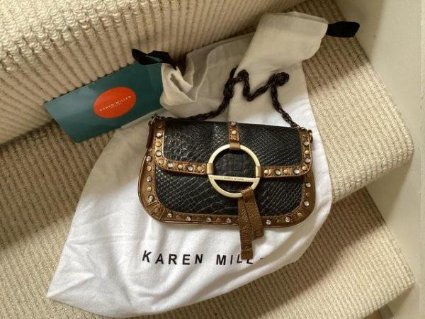 Image 3 of Karen Millen bronze leather bag