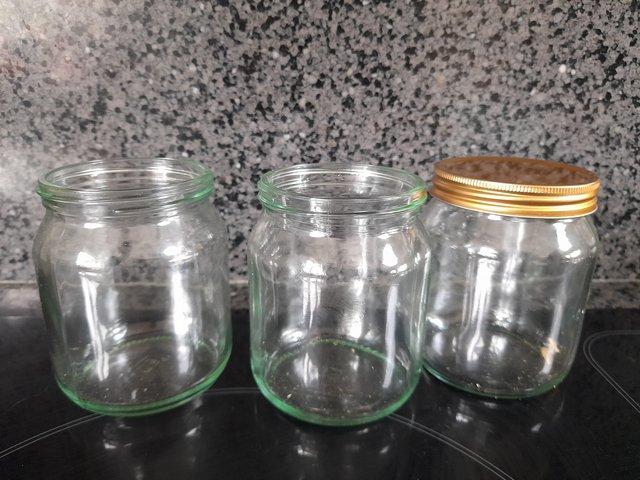 Preview of the first image of Honey or jam jars 454g unused.