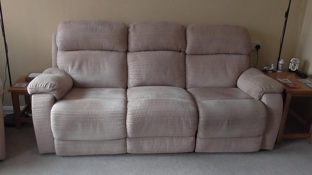 Image 2 of Newbury Three Seater Sofa and one Chair ( both recliners )