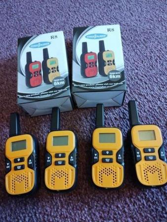 Image 2 of 2 x  yellow sets walkie talkies