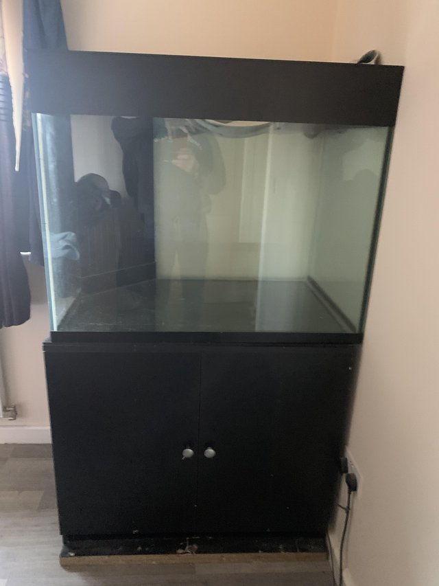 Preview of the first image of 400 ltr waterfall tank and sump with cabinet.